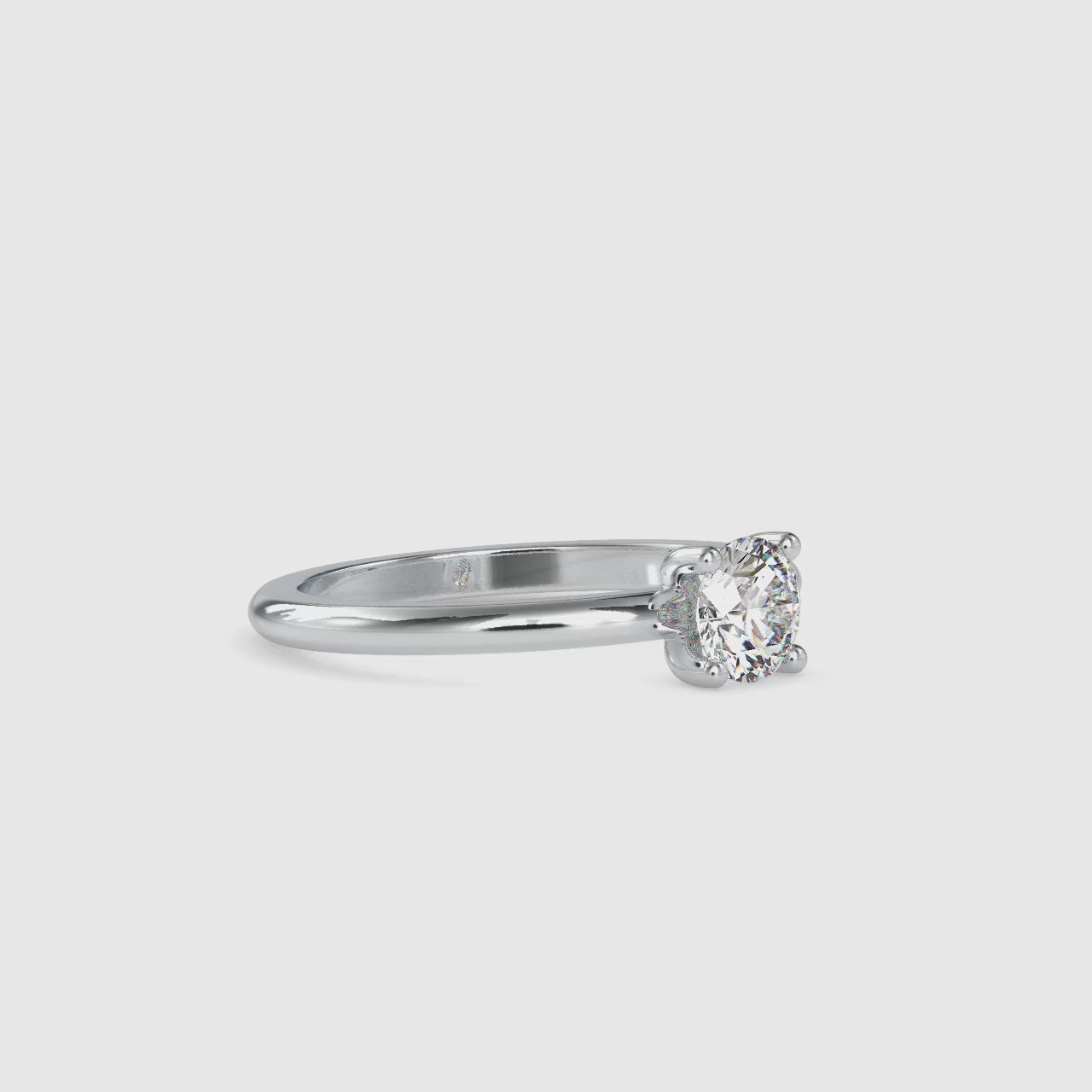 Timeless Love Round Shape Diamond Glamorous Promise Solitaire Ring