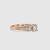 Royal Round Shape Brilliant Cut Diamond Petite Bar Setting Vintage Ring