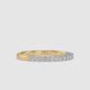 Elegance Round Shape Brilliant Cut Diamond Half Eternity Band