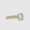 Opulent Brilliance Round Shape Brilliant Cut Diamond Channel Setting Solitaire Ring