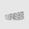 Glamour Round Shape Brilliant Cut Nugget Ring